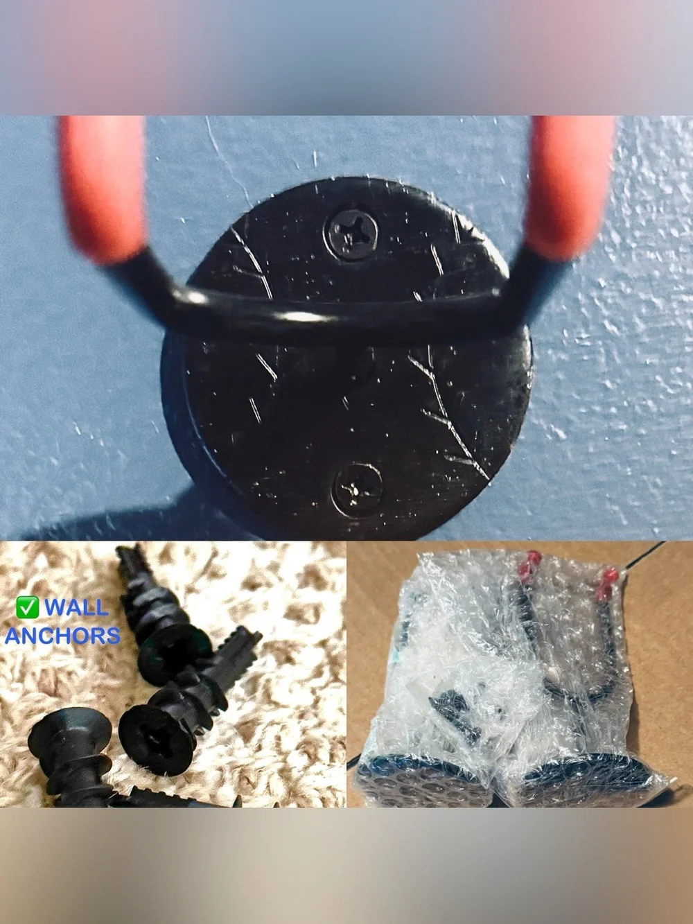 Baseball/Baseball Bat Wall Mount Display Rack - Black (Set of 2)